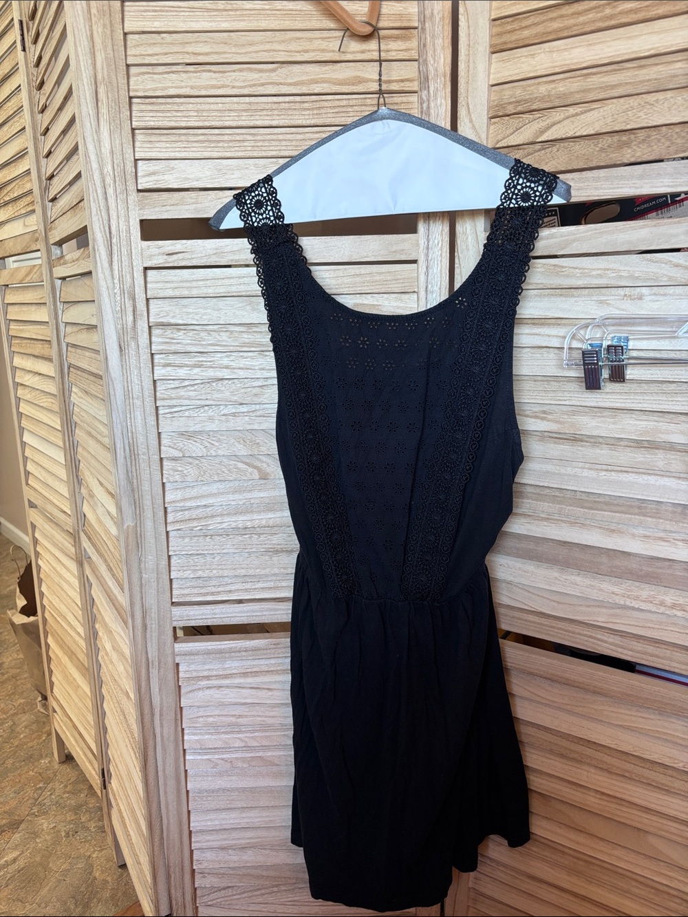 Atmosphere Black Crochet-Trim Mini Dress 16